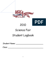 Science Fair Logbook 2010