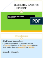 Hyperglycemia and Its Side Effect