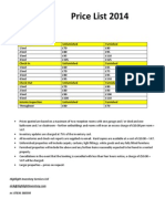 Hlight Prices 2014