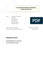 Introducao A Filosofia Uma Perspectiva Crista RESUMO Norman L Geisler Paul D Feinber