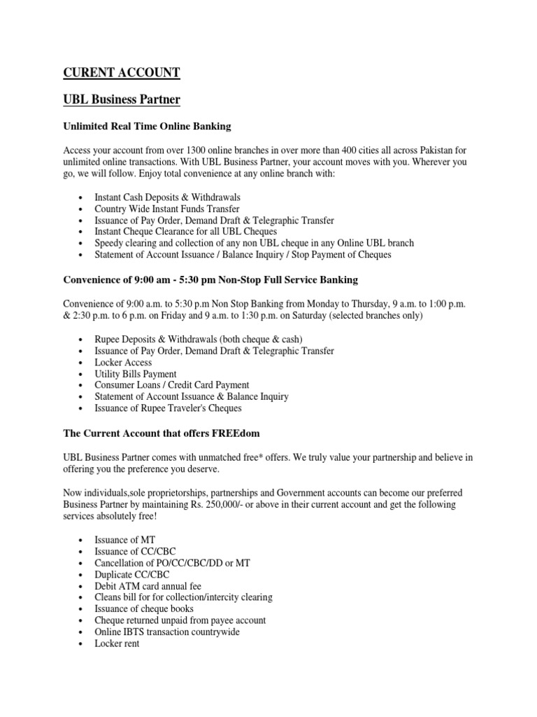 Types Of Accounts Transaction Account Cheque