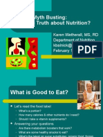 Myth Busting: What's The Truth About Nutrition?
