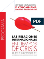 II Congreso de La Red Colombiana de Relaciones Internacionales.