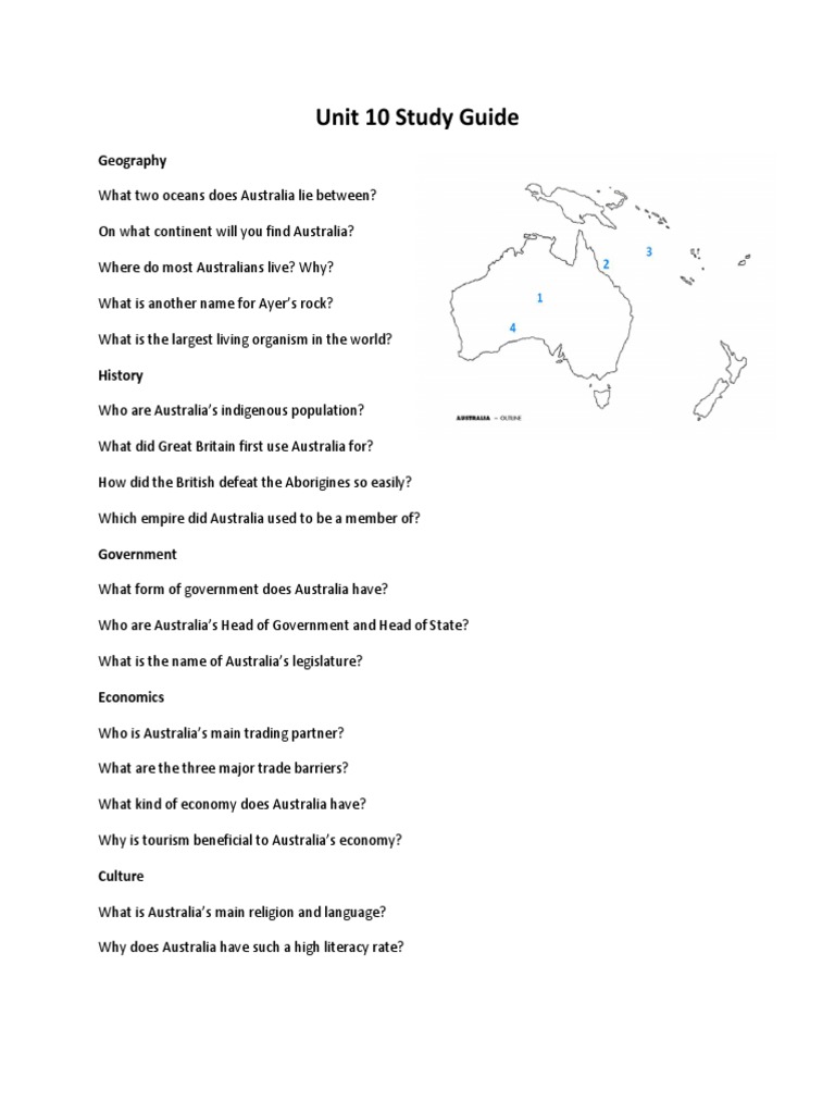 Unit 10 Study Guide | PDF