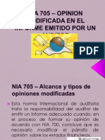 NIA 705 - OPINION MODIFICADA EN EL INFORME.pptx