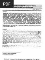 A difusão de modelos de pre-escolarização na Europa do século XIX - Jean Noel-Luc