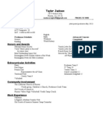 Sample Resume 2013