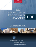 Management Program for Lawyers at Yale University 2014