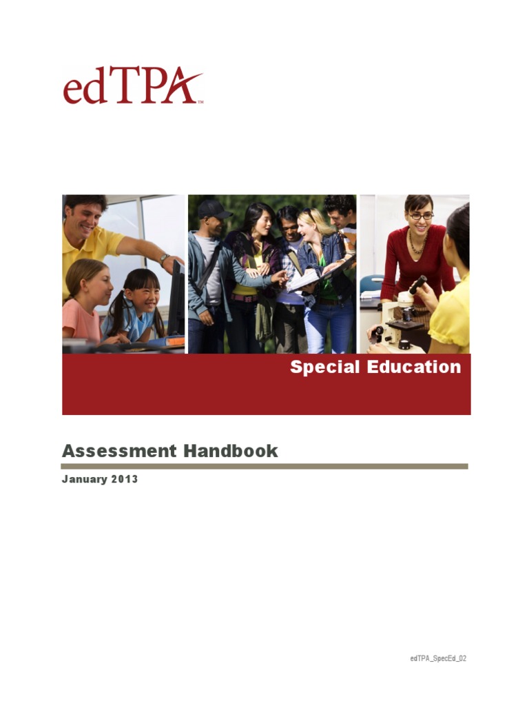 Edtpa Special Education Handbook PDF Learning Curriculum