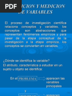 Operacionalización de Variables e Hipotesis