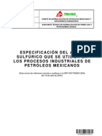 NRF 055 Pemex 2013 Especificación Del Ácido