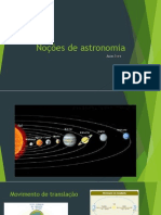 Aulas 5 e 6 - Noções de Astronomia