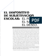 Monica Zuleta El Dispositivo de Subjetivación Escolar El Poder El Saber El Deseo