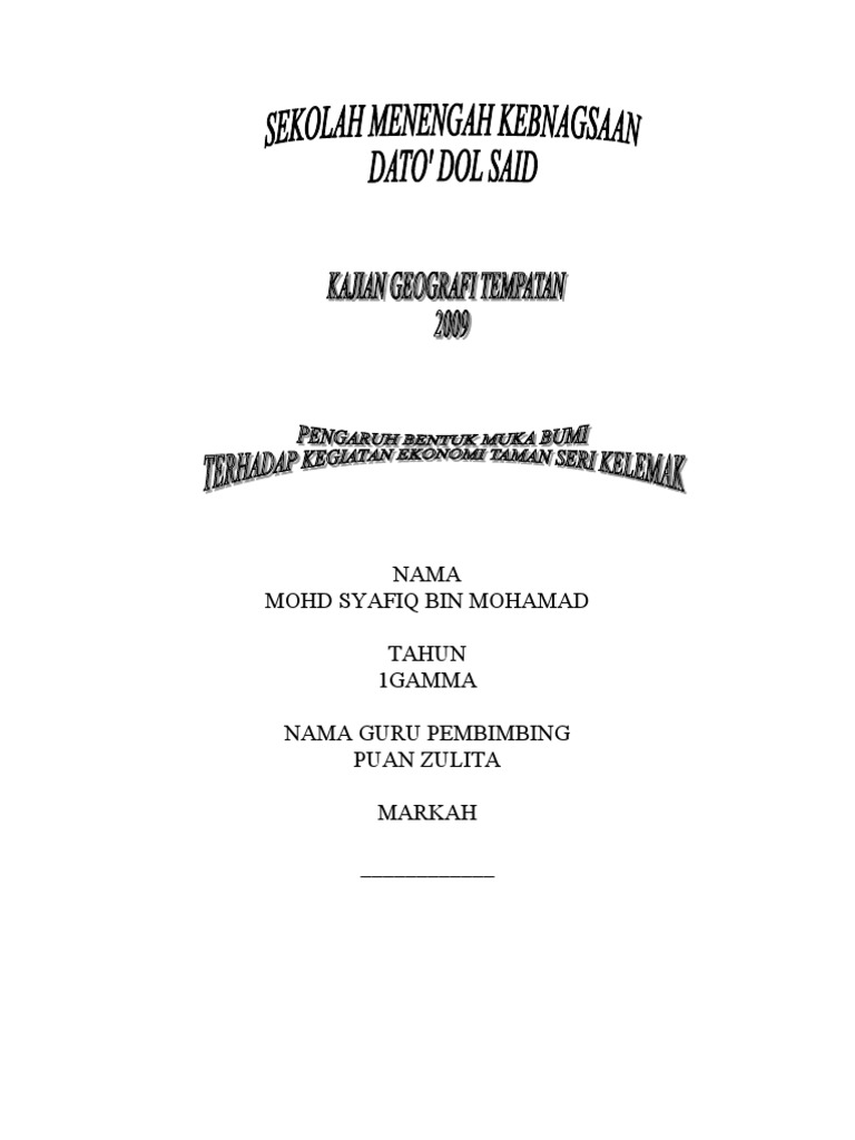folio geografi tingkatan 1 folio geografi tingkatan 1