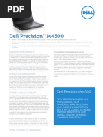 Dell Precision m4500 Spec Sheet