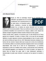 Investigación n1 - John Maynard Keynes