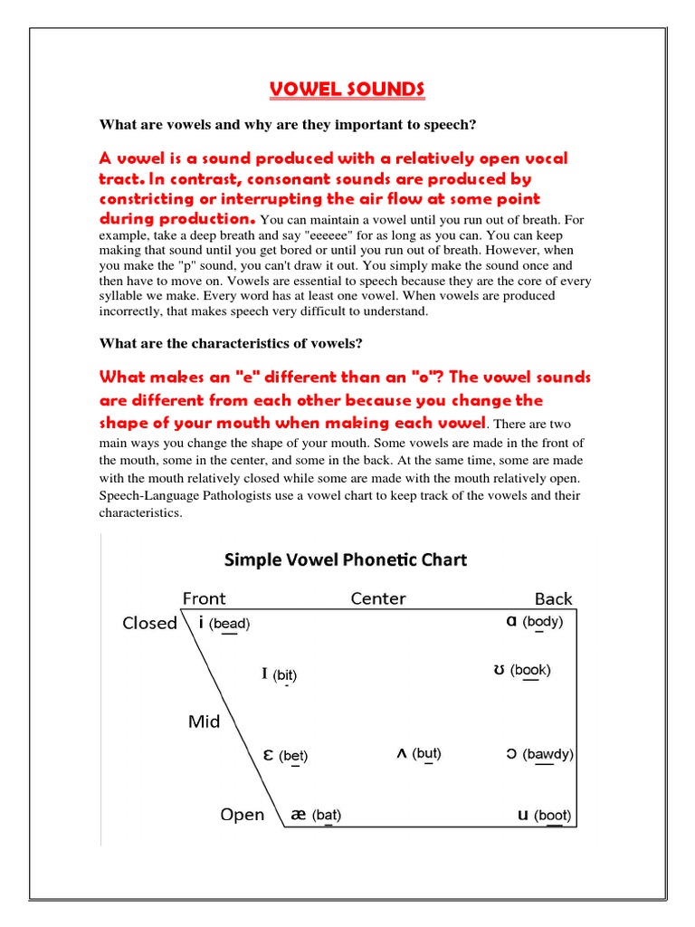 Understanding Vowel Sounds in Speech | PDF | Foreign Language Studies ...