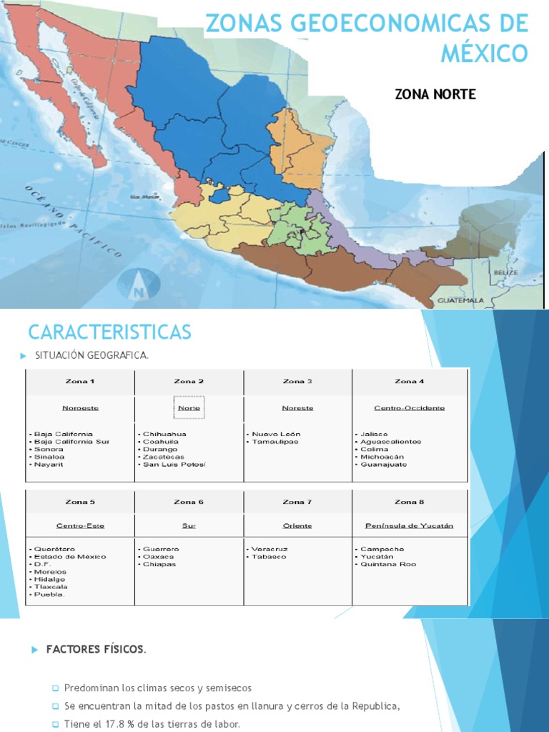 Zonas Geoeconómicas de México: Norte | PDF | Hogar, jardinería y bricolaje