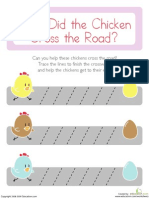 Prewriting Diagonal Chickens Prek