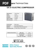 Atlas Copco GA 75 Compressor Specs | PDF | Computers | Technology ...