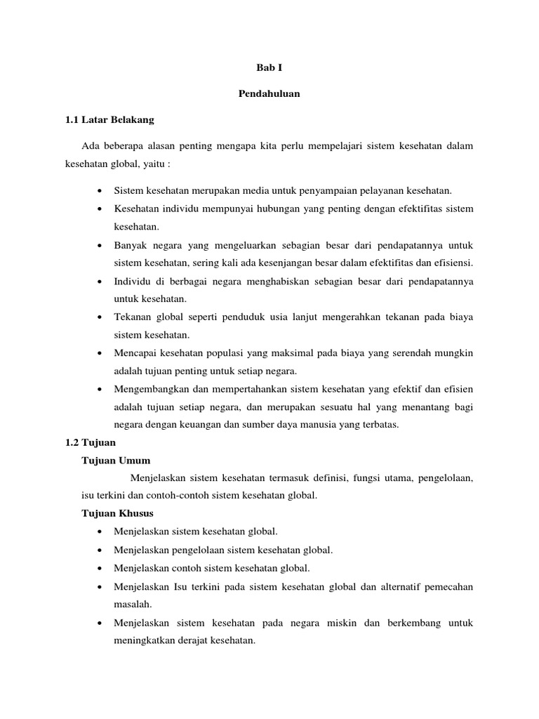 Makalah Sistem Kesehatan Docx