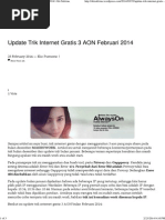 Download Update Trik Internet Gratis 3 AON Februari 2014 by dwisarono SN219557657 doc pdf