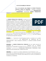 Acta de Asamblea de Productores Para Unidades Productivas Familiares 03 07 2012