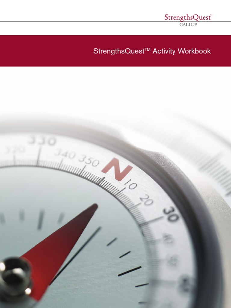StrengthsQuest Activity Workbook | PDF | Copyright | Psychological Concepts