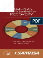 Samhsa'S Recovery: Working Definition of