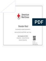 Redcross First Aid CPR Certificate