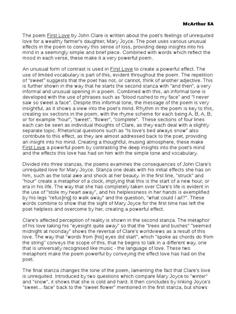 I am john clare poem picture