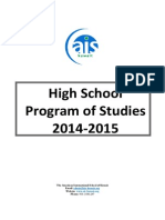 AIS Program of Studies 2014-2015