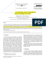 A Method of Formulating Energy Load Profile For Domestic Buildings in The UK