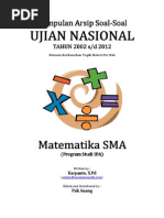 Download KumpulanArsipSoalUNMatematikaSMAProgramIPATahun2002-2012PerBabbyArriefRahmanSN219589830 doc pdf