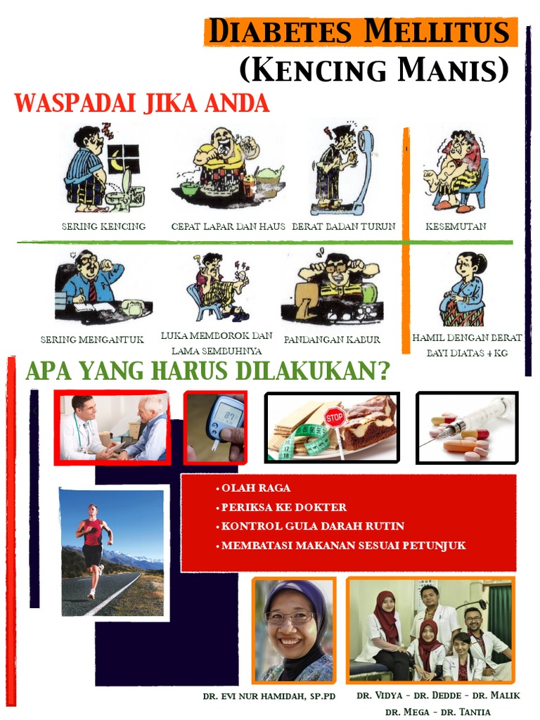 Poster Diabetes Mellitus Sedangkan contoh komplikasi yang dapat muncul pada bayi adalah.