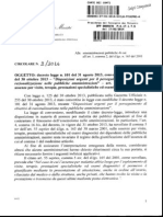 Circolare del Dipartimento della Funzione Pubblica su brevi assenze per esami medici - 
circolare n.2 /2014 _