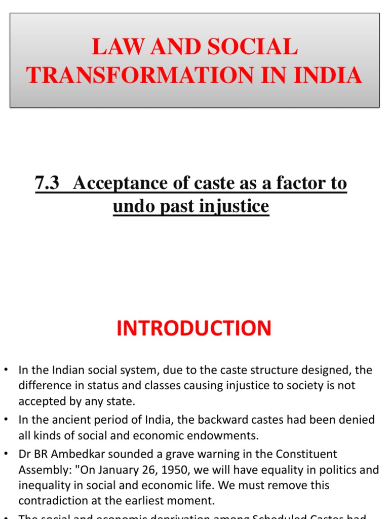 Caste and Reservation in India: A Review | PDF | Independent India ...