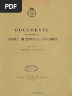 Sava, Aurel V. Documente Privitoare La Târgul Şi Ţinutul Lăpuşnei. 1937