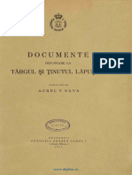Sava, Aurel V. Documente Privitoare La Târgul Şi Ţinutul Lăpuşnei. 1937