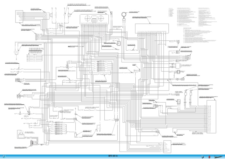 Piaggio MP3 400 Wiring Diagram | PDF
