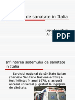 Sistemul de Santate in Italia