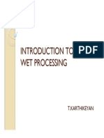 Introduction To Wet Processing
