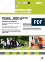 Social Entrepreneurship: Education, Health and Society
