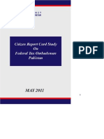 Transparency Int'l, Citizen Report Card Study of The Federal Tax Ombudsman Office, Pakistan