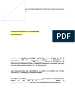 Ação declaratória de inexistência de débito contra banco