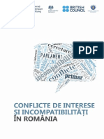 Conflicte de Interese Si Incompatibilitati in Romania1