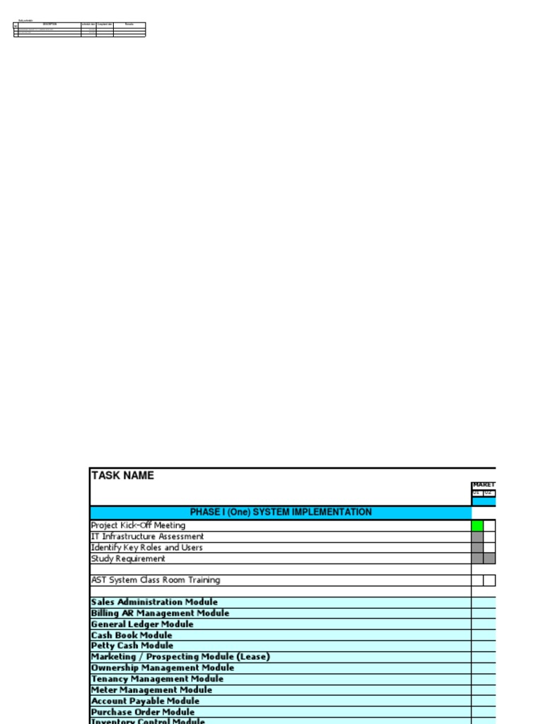Daily Schedule Remarks Schedule Date NO Description Complated Date ...