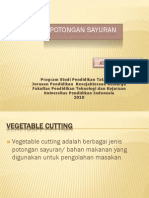 Materi Potongan Sayuran