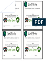 Earth Day Certificates