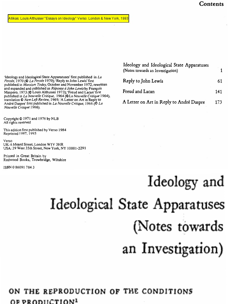 essays on ideology